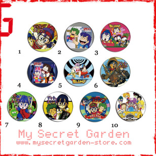 Dr. Slump スランプ Anime Pinback Button Badge Set 1a or 1b ( or Hair Ties / 4.4 cm Badge / Magnet / Keychain Set )